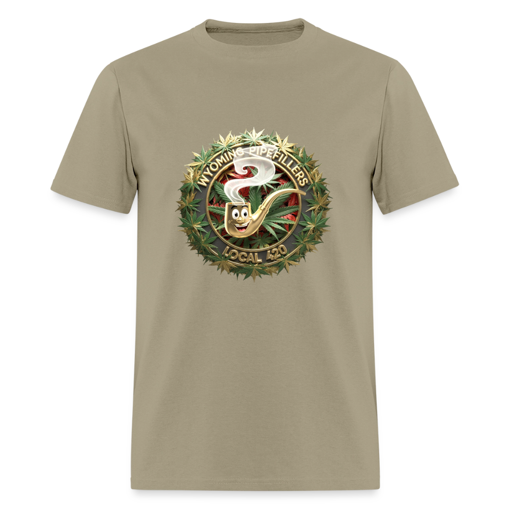 WYOMING PIPEFILLERS LOCAL 420 F/B DESIGN Men's Hoodie - khaki