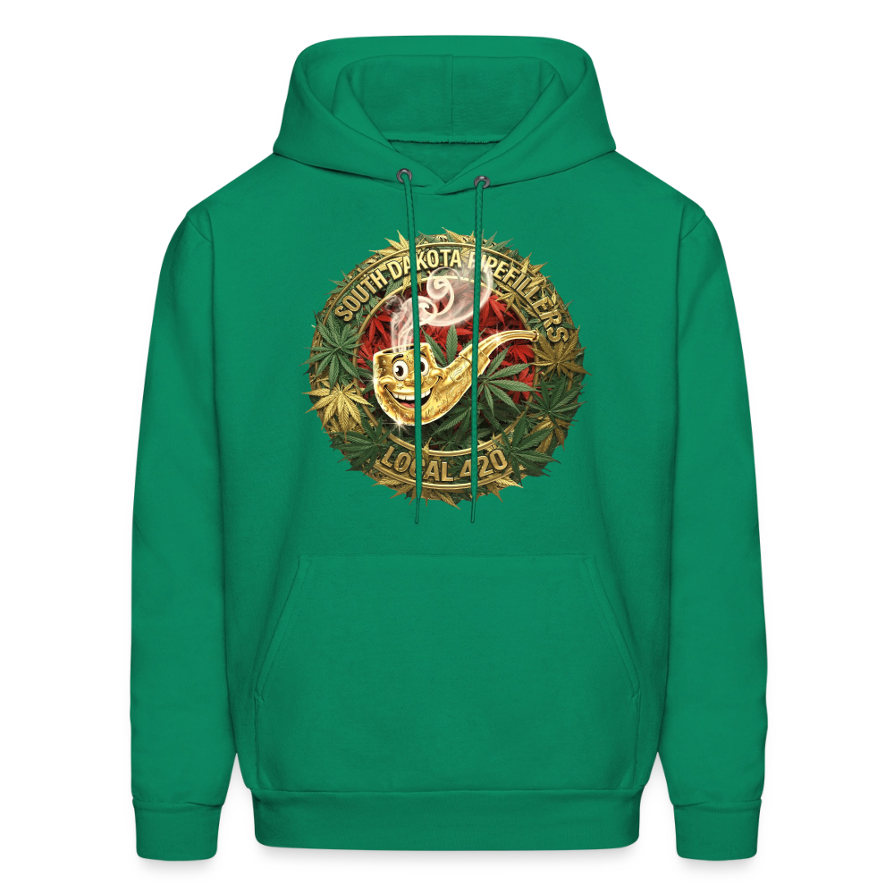 SOUTH DAKOTA PIPEFILLERS LOCAL 420  F/B DESIGN Men's Hoodie - kelly green