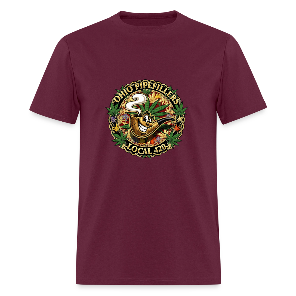 OHIO PIPEFILLERS LOCAL 420 Men's T-Shirt - burgundy