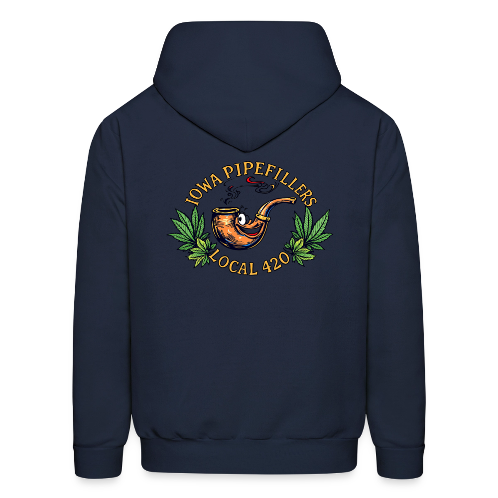 IOWA PIPEFILLERS LOCAL 420 F/B DESIGN Men's Hoodie - navy