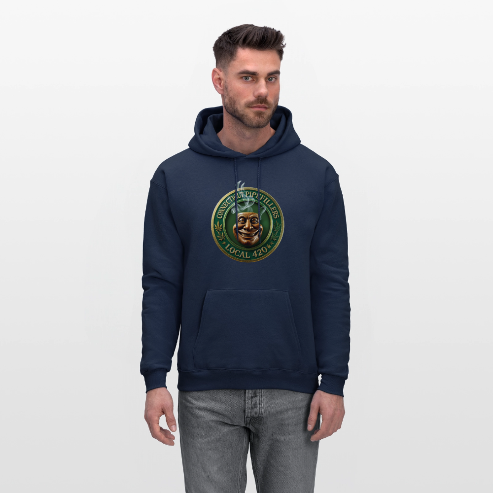 CONNECTICUT PIPEFILLERS LOCAL 420 F/B DESIGN Men's  Hoodie - navy