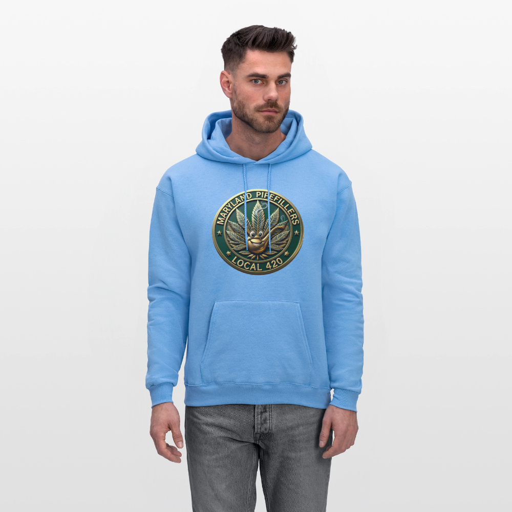 MARYLAND PIPEFILLERS LOCAL 420 Men's Hoodie - carolina blue