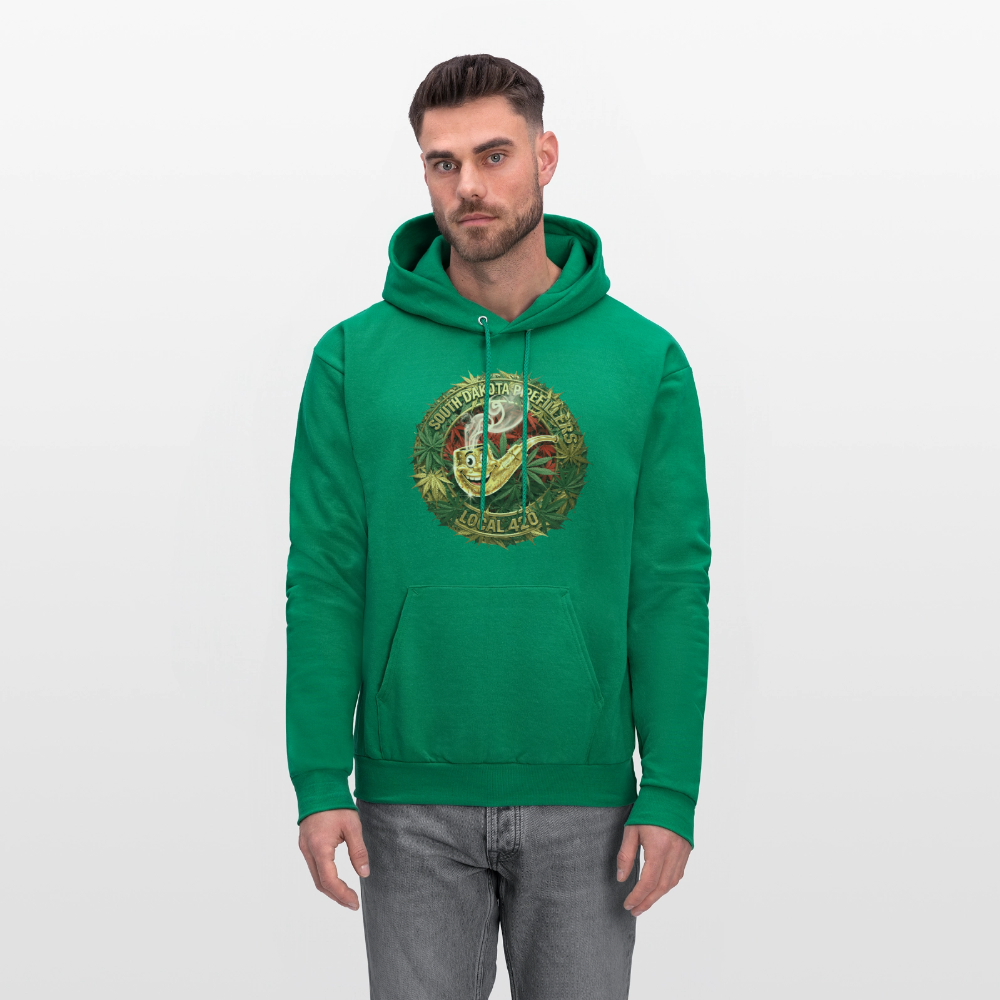 SOUTH DAKOTA PIPEFILLERS LOCAL 420 Men's  Hoodie - kelly green
