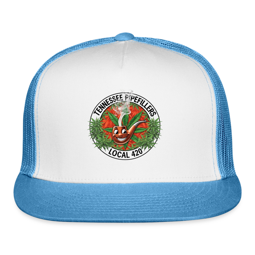 TENNESSEE PIPEFILLERS LOCAL 420 Trucker Hat - white/blue