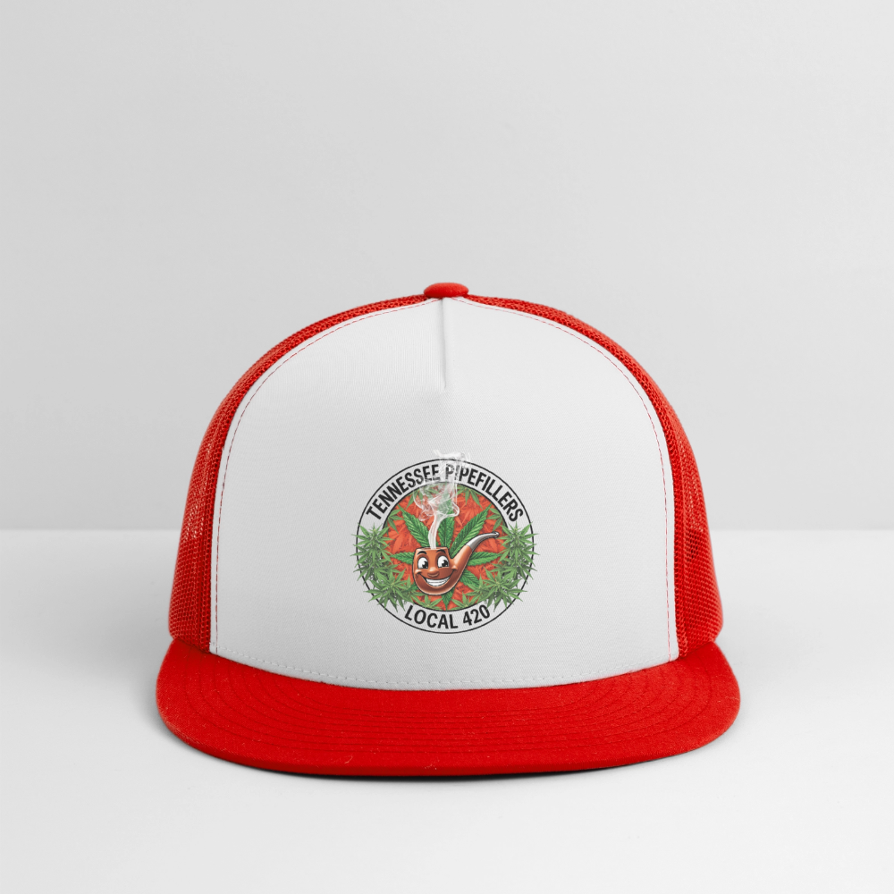 TENNESSEE PIPEFILLERS LOCAL 420 Trucker Hat - white/red