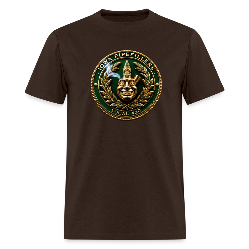 IOWA PIPEFILLERS LOCAL 420 Trucker Hat Men's T-Shirt - brown