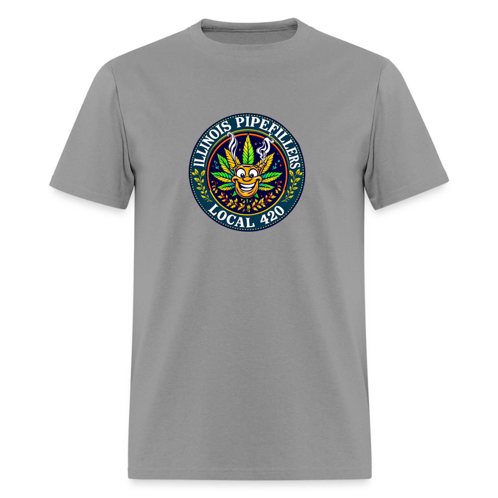 ILLINOIS PIPEFILLERS LOCAL 420 F/B DESIGN Men's T-Shirt - rock
