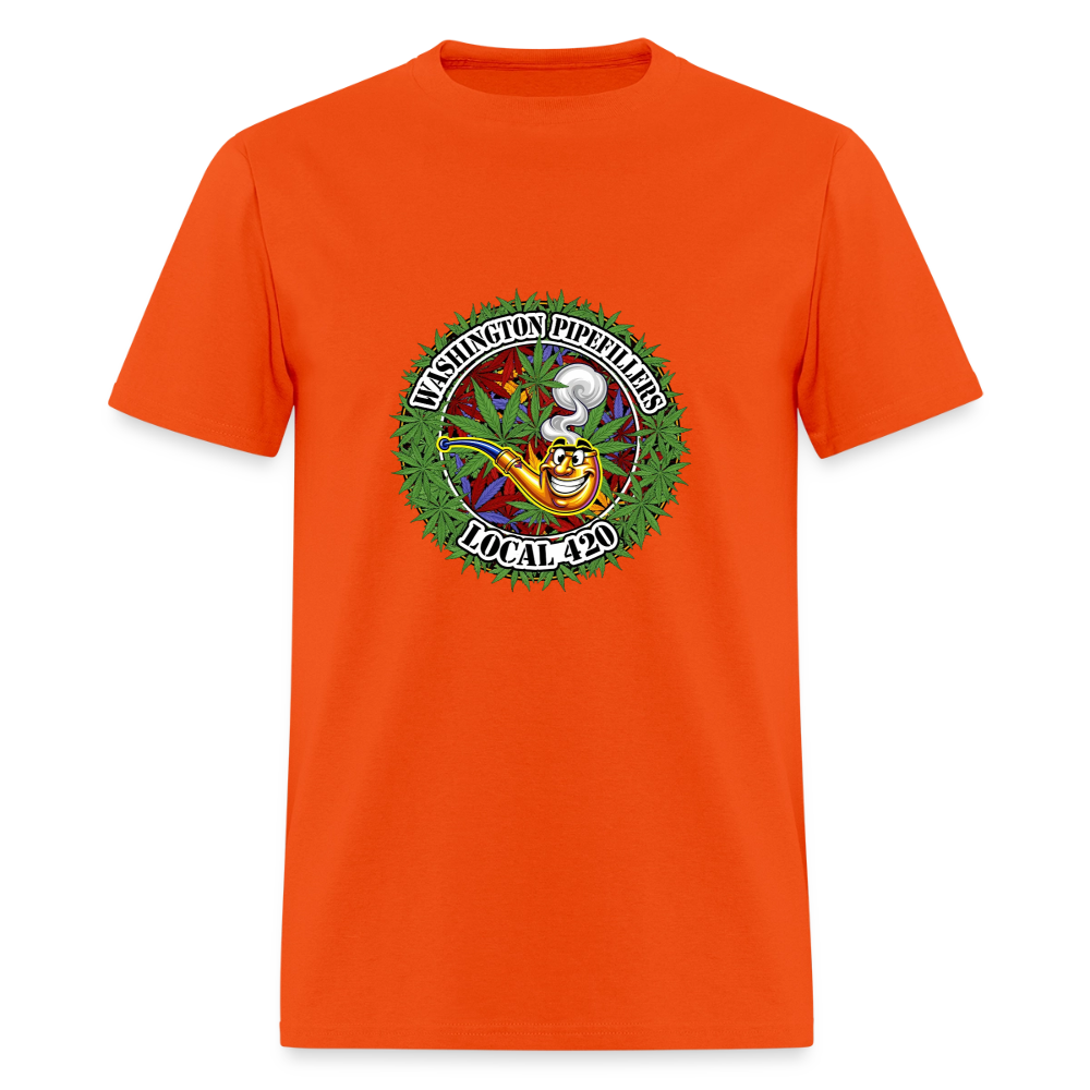 WASHINGTON PIPEFILLERS LOCAL 420 Men's T-Shirt - orange