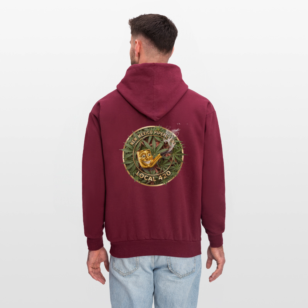 NEW MEXICO PIPEFILLERS LOCAL 420 Men's Hoodie - burgundy