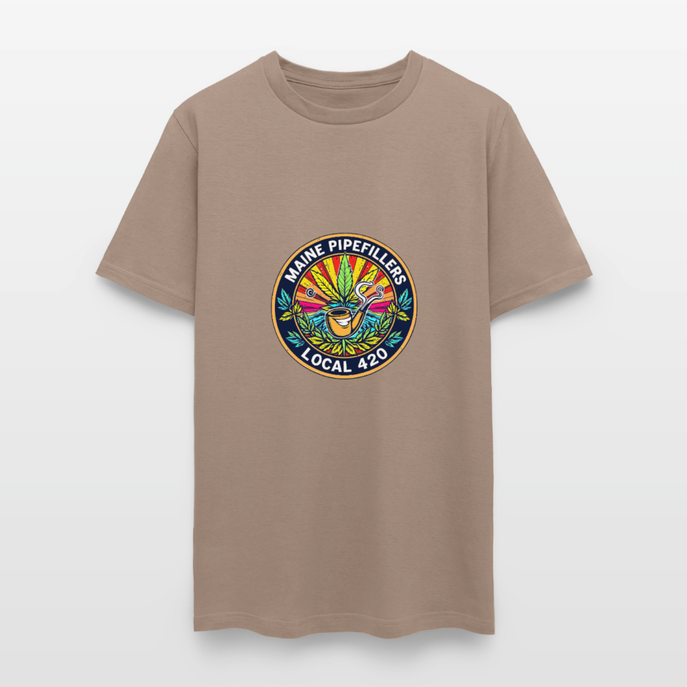 MAINE PIPEFILLERS LOCAL 420 Men's T-Shirt - safari