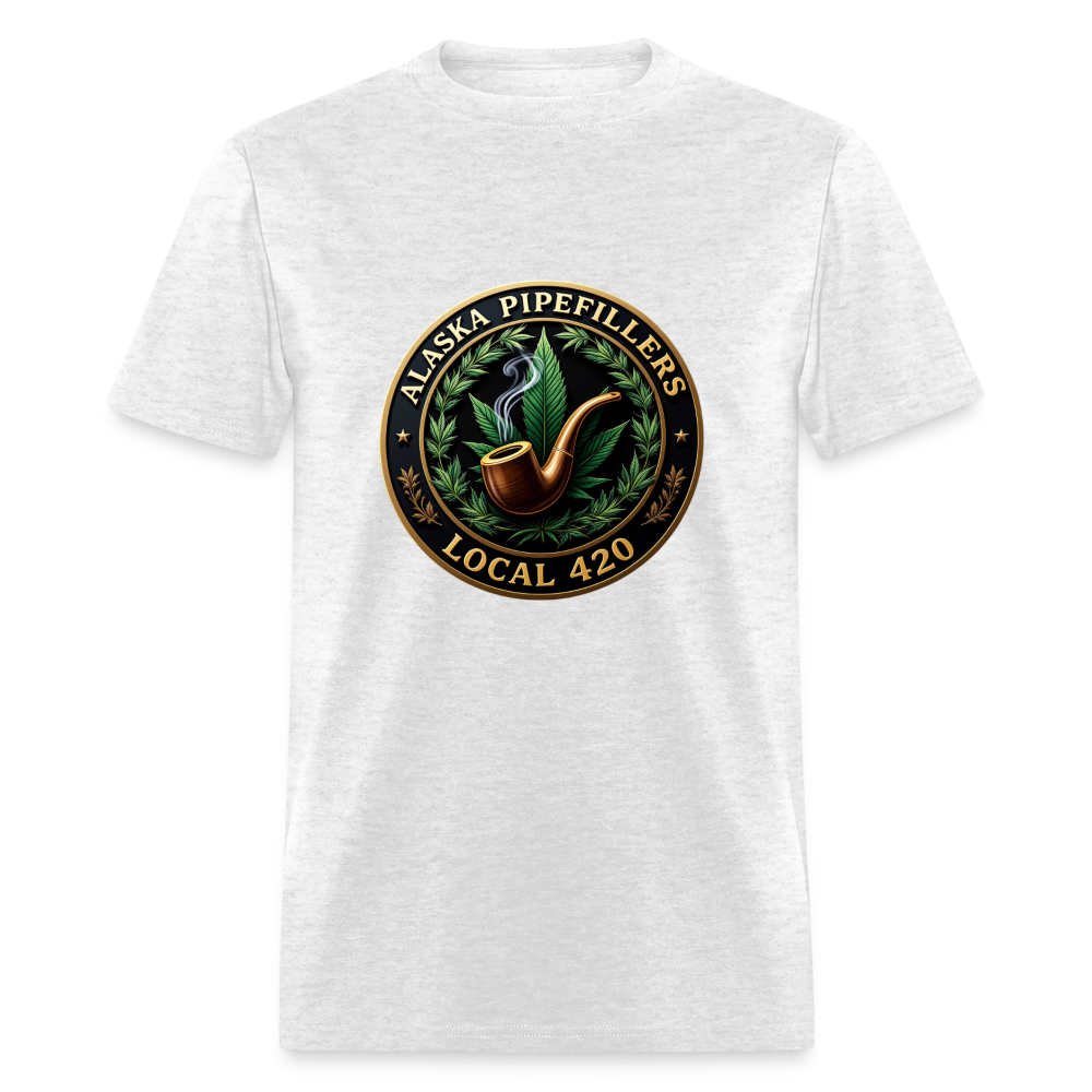ALASKA PIPEFILLERS LOCAL 420 Men's T-Shirt - light heather gray