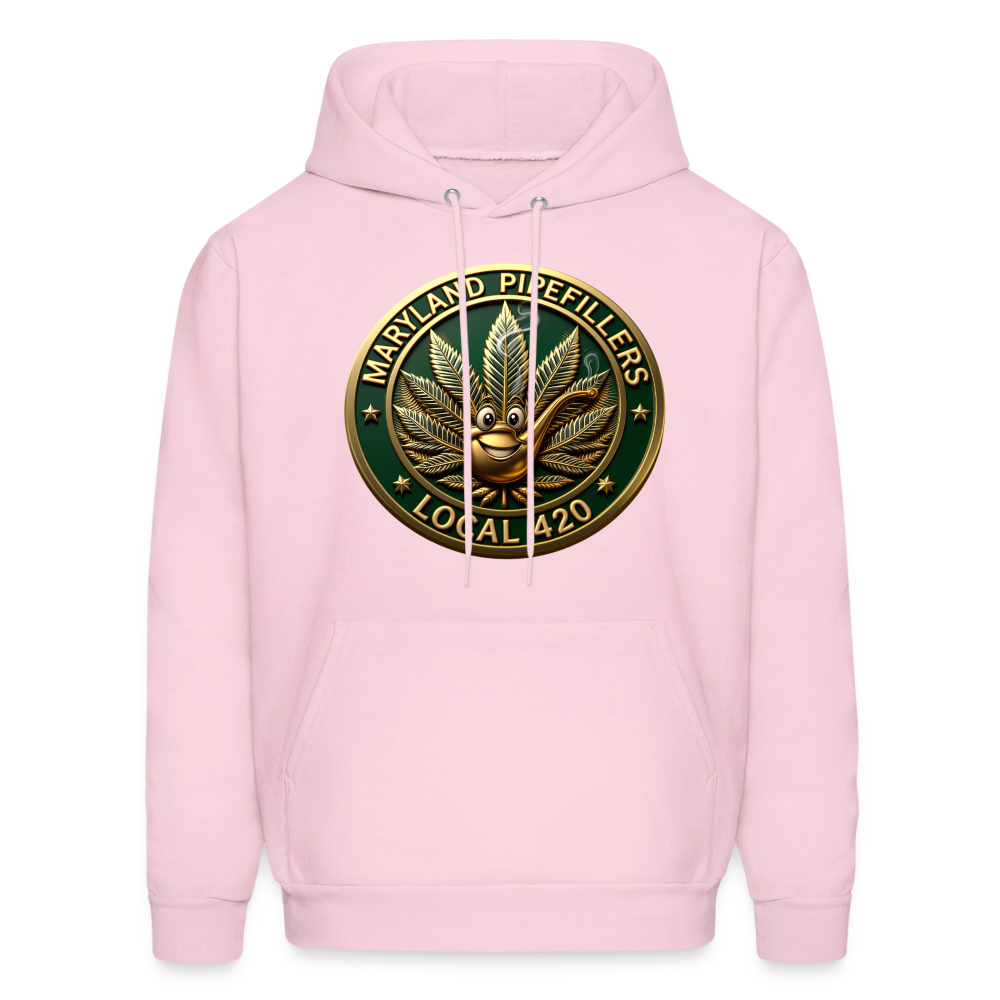 MARYLAND PIPEFILLERS LOCAL 420 Men's Hoodie - pale pink