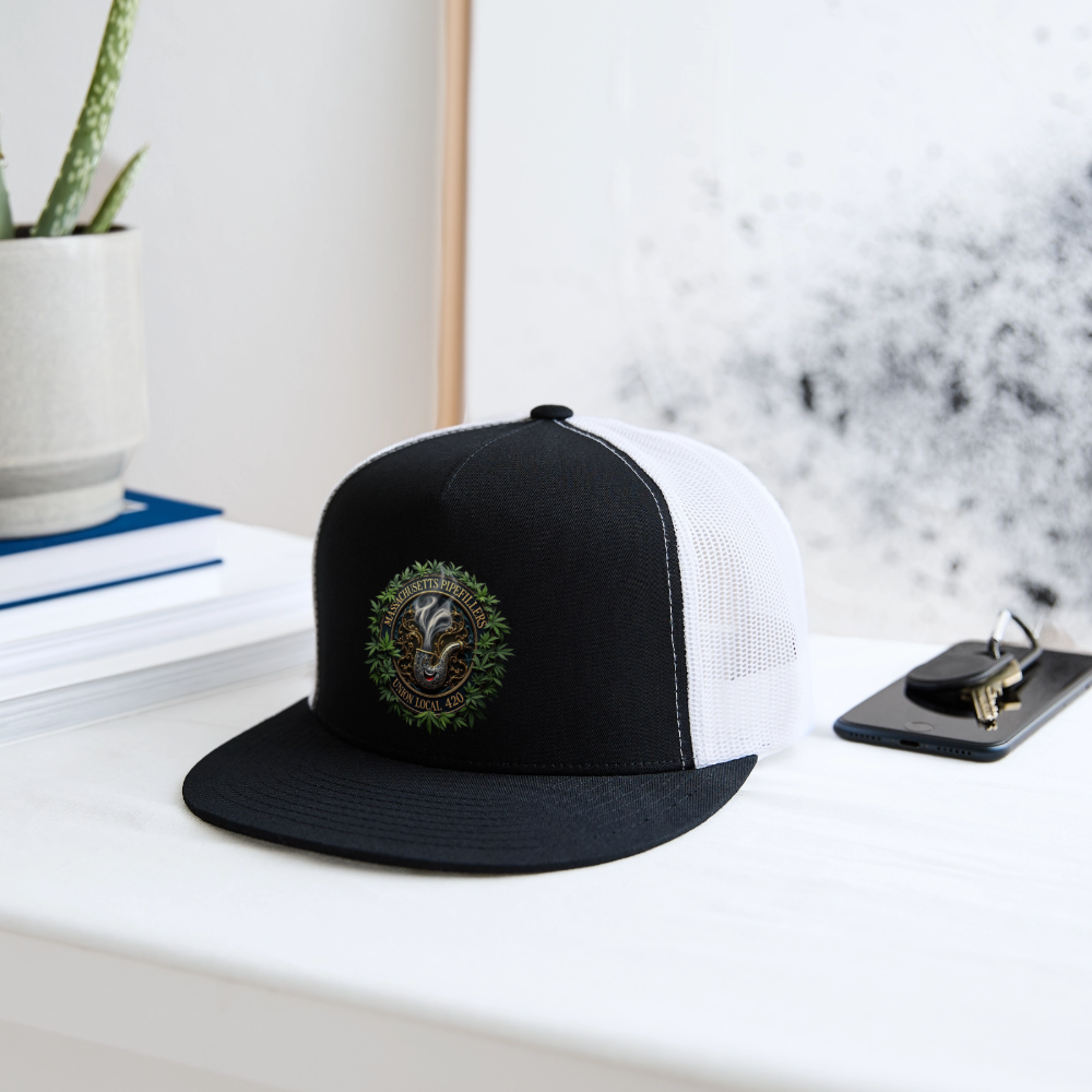 MASSACHUSETTS PIPEFILLERS LOCAL 420 Trucker Hat - black/white