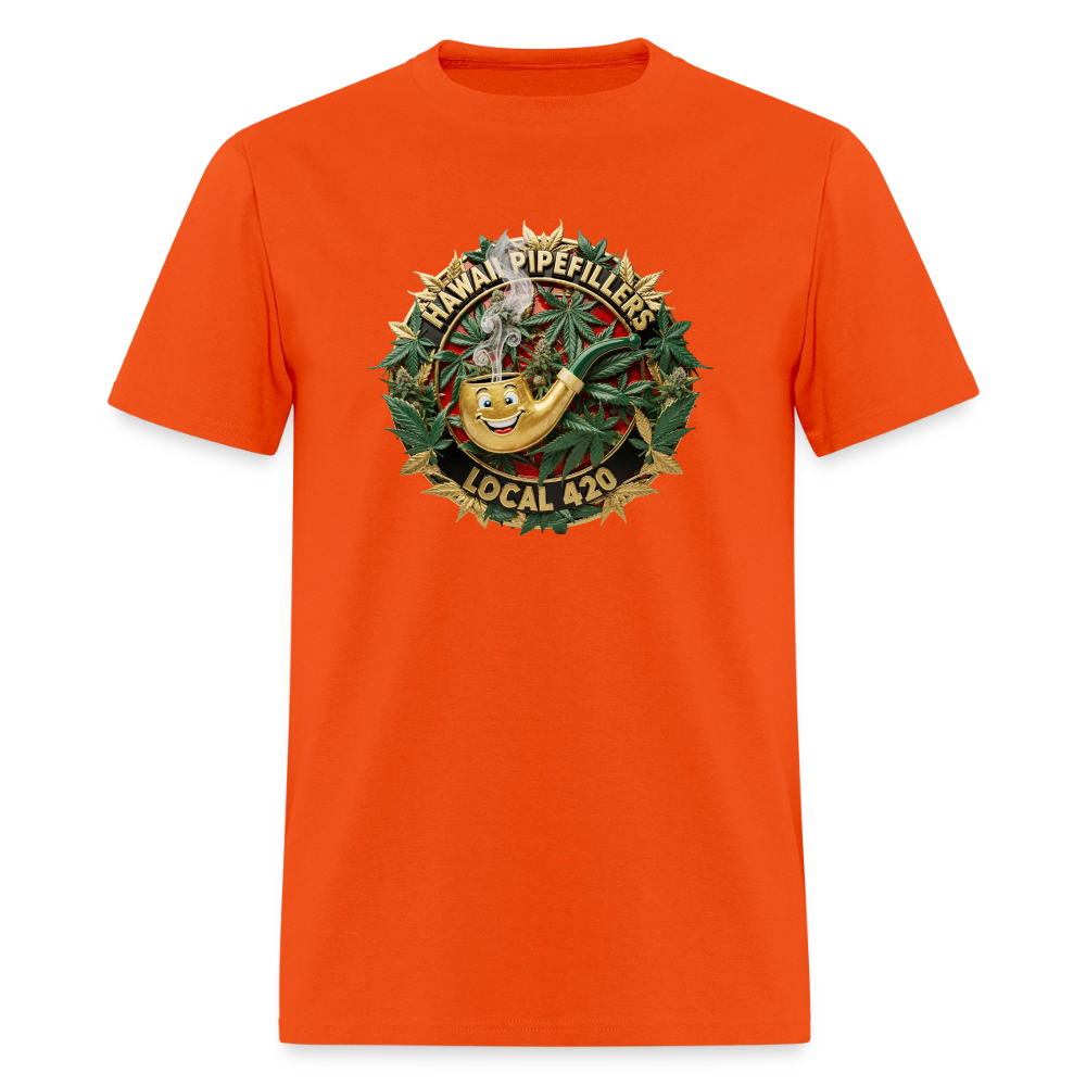 HAWAII PIPEFILLERS LOCAL 420 F/B DESIGN Men's T-Shirt - orange