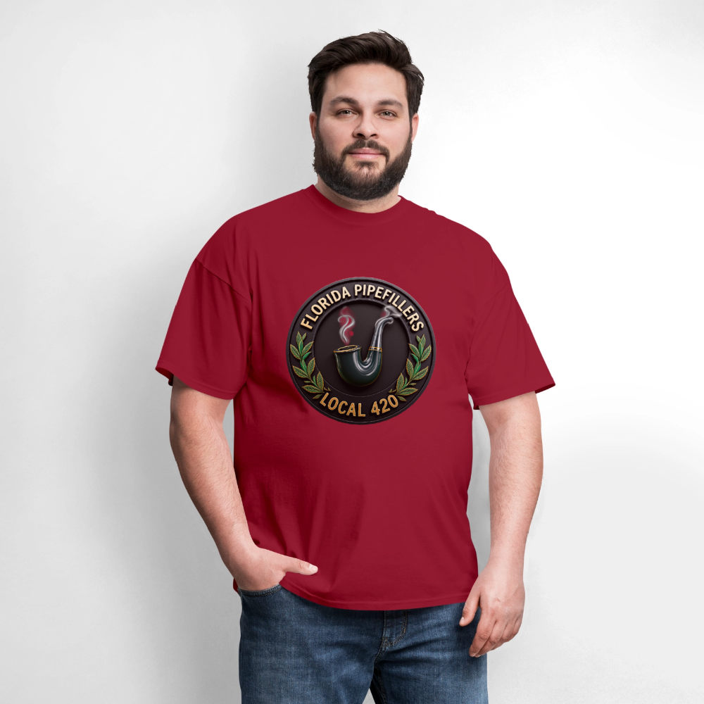 FLORIDA PIPEFILLERS LOCAL 420 Men's T-Shirt - true red