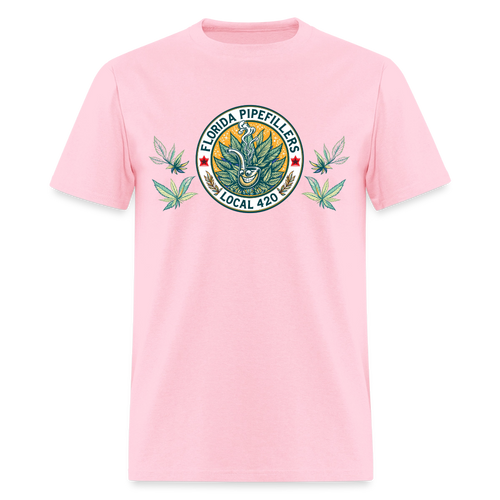 FLORIDA PIPEFILLERS LOCAL 420 F/B DESIGN Men's T-Shirt - pink