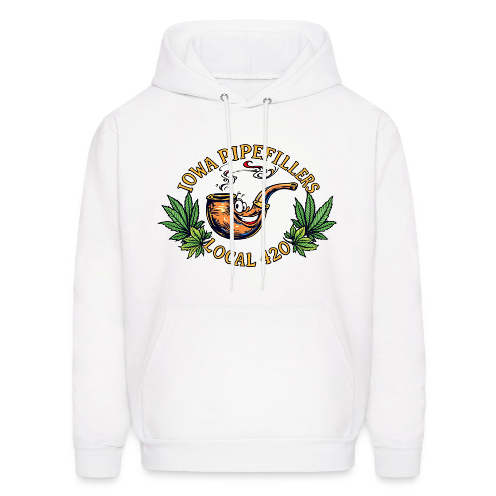 IOWA PIPEFILLERS LOCAL 420 F/B DESIGN Men's Hoodie - white