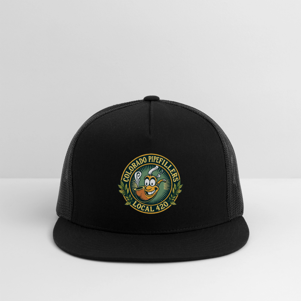 COLORADO PIPEFILLERS LOCAL 420 Trucker Hat - black/black