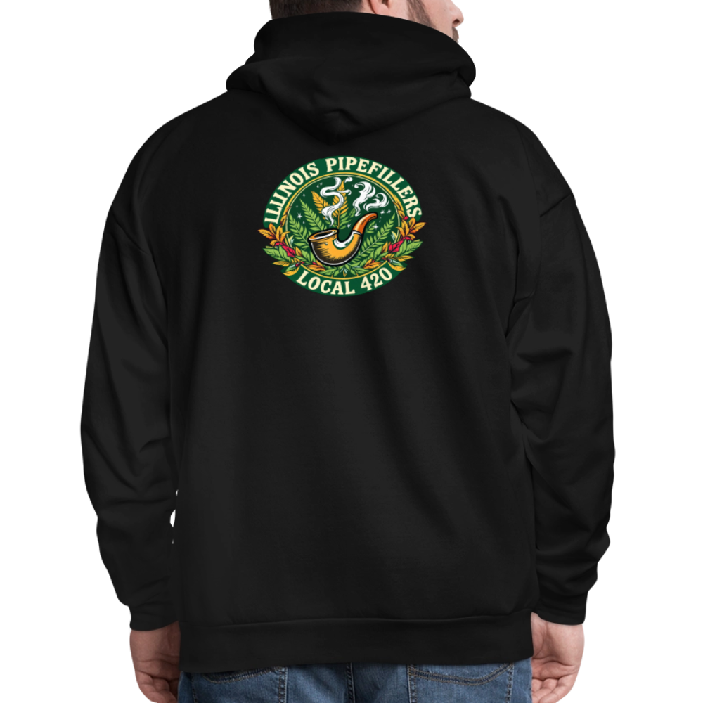 ILLINOIS PIPEFILLERS LOCAL 420 F/B DESIGN Men's Hoodie - black