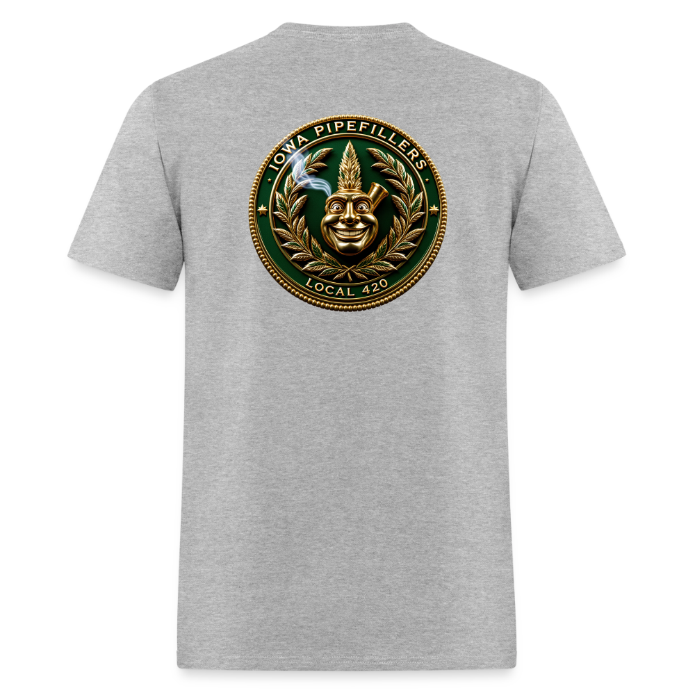 IOWA PIPEFILLERS LOCAL 420 F/B DESIGN Men's T-Shirt - heather gray