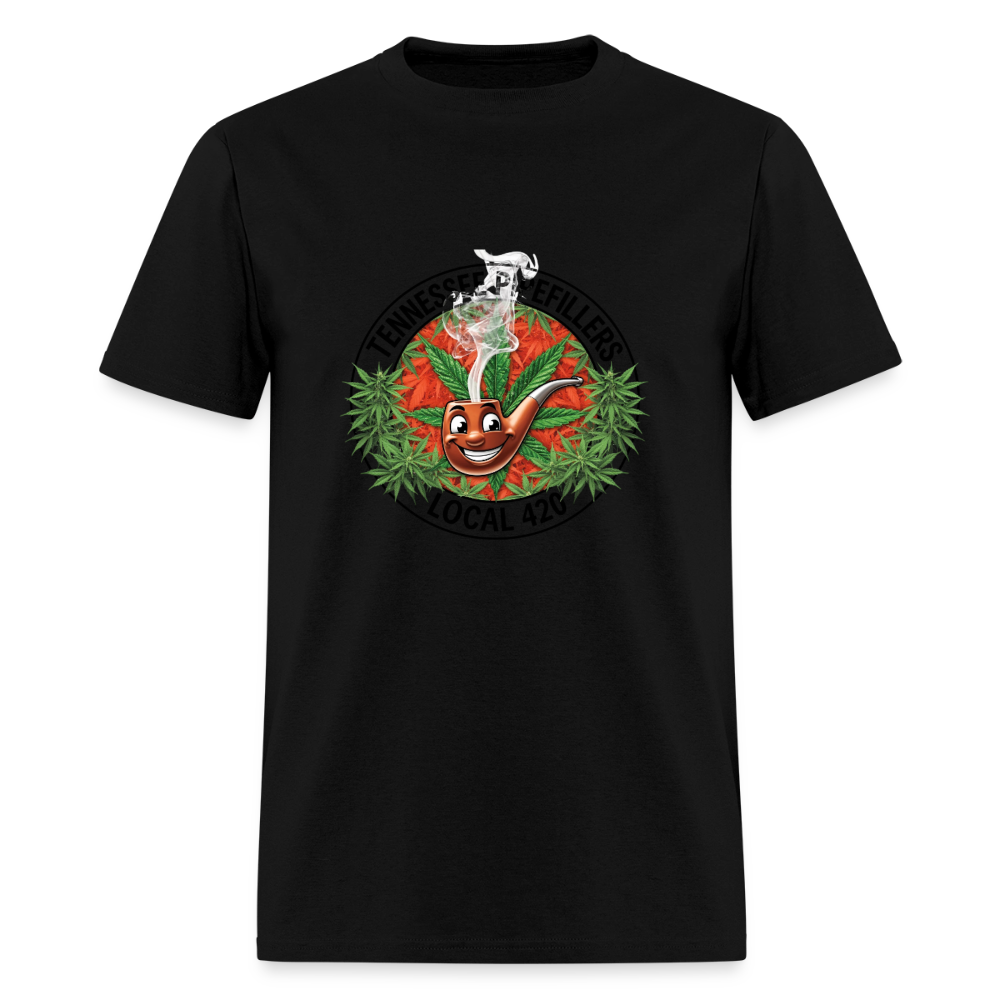 TENNESSEE PIPEFILLERS LOCAL 420 Men's T-Shirt - black
