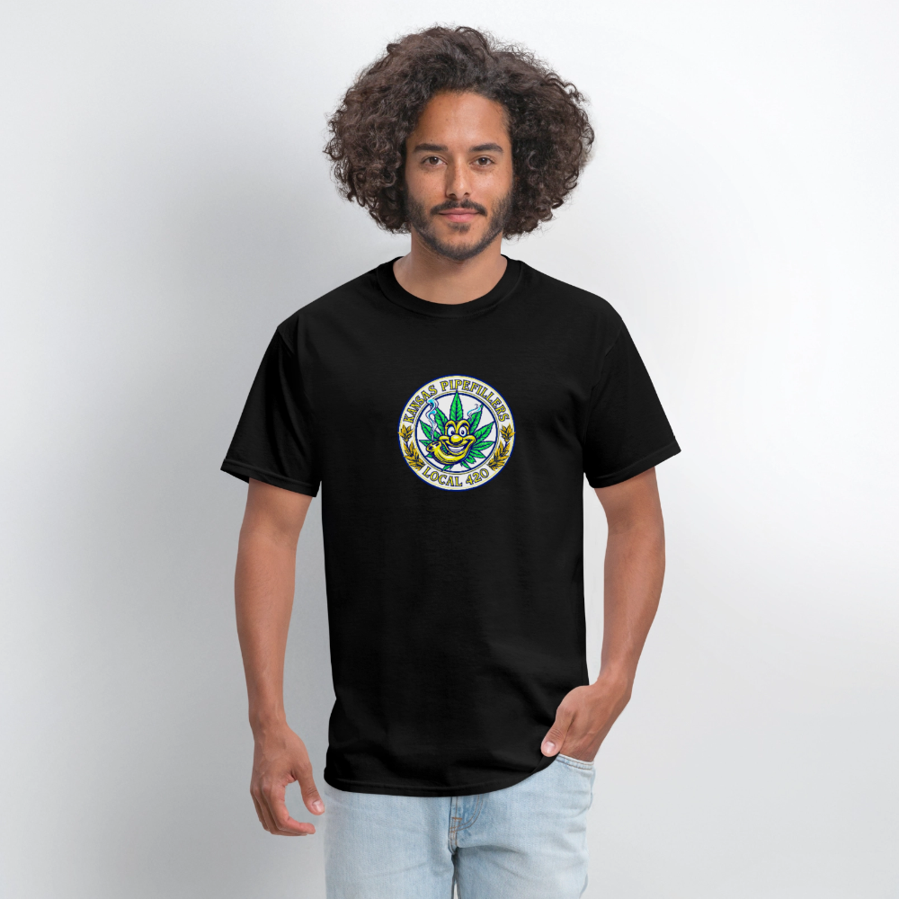 KANSAS PIPEFILLERS LOCAL 420 Men's T-Shirt - black