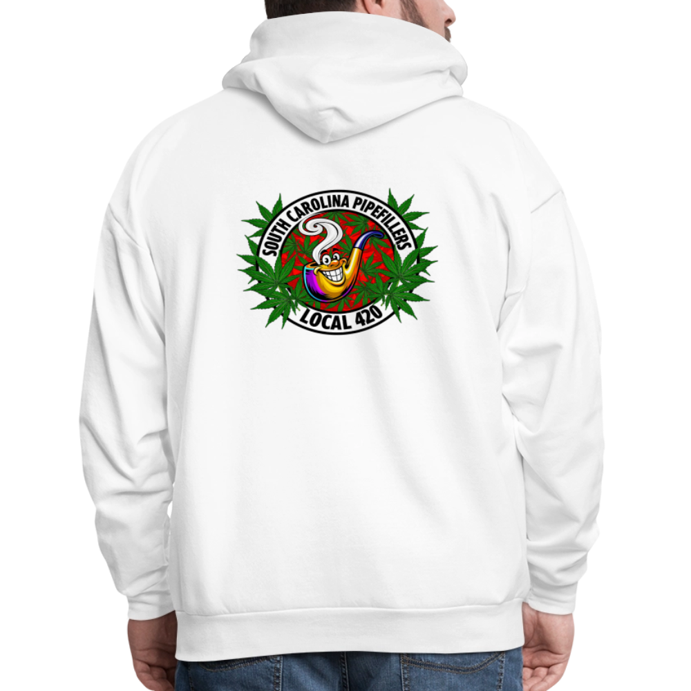 SOUTH CAROLINA PIPEFILLERS LOCAL 420 F/B DESIGN Men's Hoodie - white