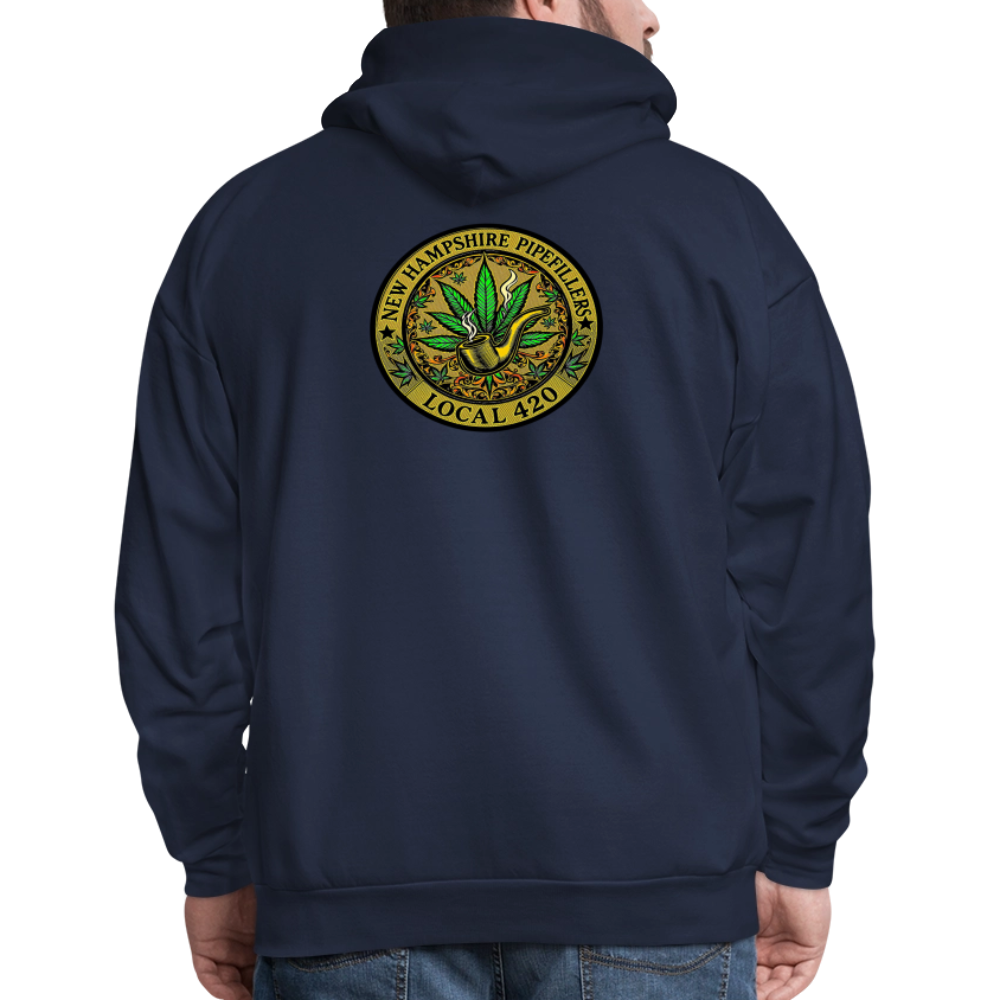 NEW HAMSHIRE PIPEFILLERS LOCAL 420 Men's Hoodie - navy