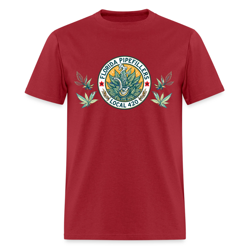 FLORIDA PIPEFILLERS LOCAL 420 Men's T-Shirt - true red
