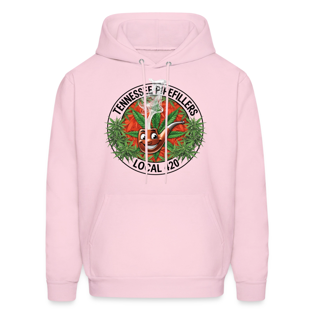 TENNESSEE PIPEFILLERS LOCAL 420 Men's Hoodie - pale pink