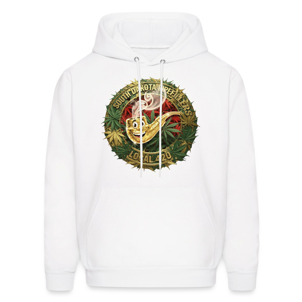SOUTH DAKOTA PIPEFILLERS LOCAL 420  F/B DESIGN Men's Hoodie - white