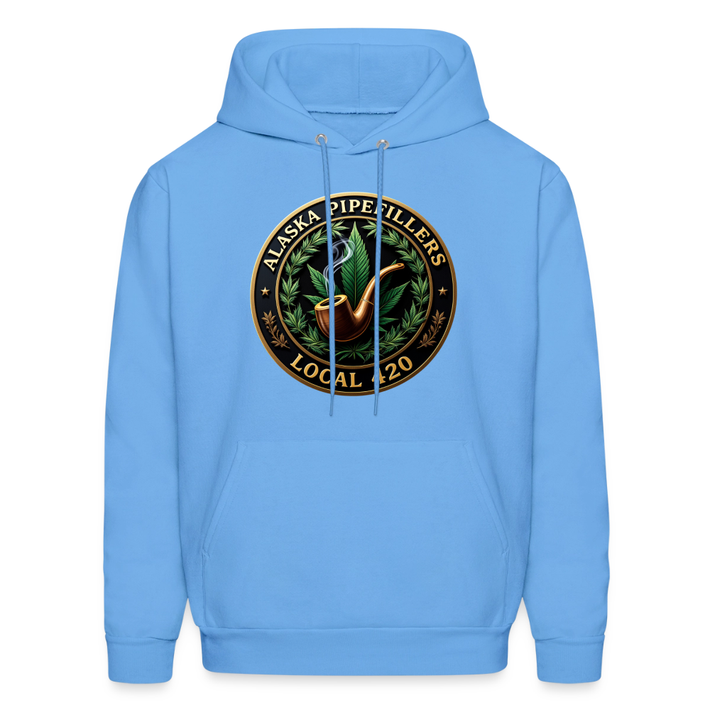ALASKA PIPEFILLERS LOCAL 420 Men's Hoodie - carolina blue
