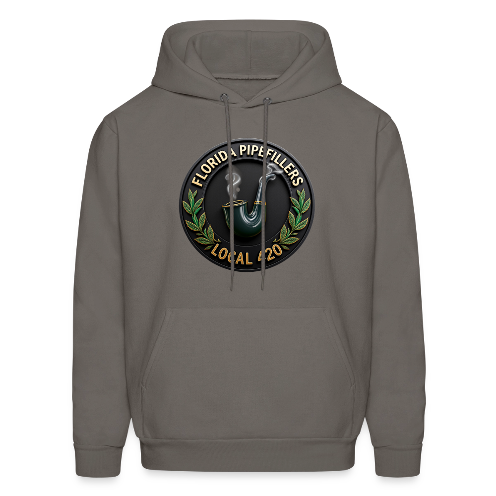 FLORIDA PIPEFILLERS LOCAL 420 Men's Hoodie - asphalt gray