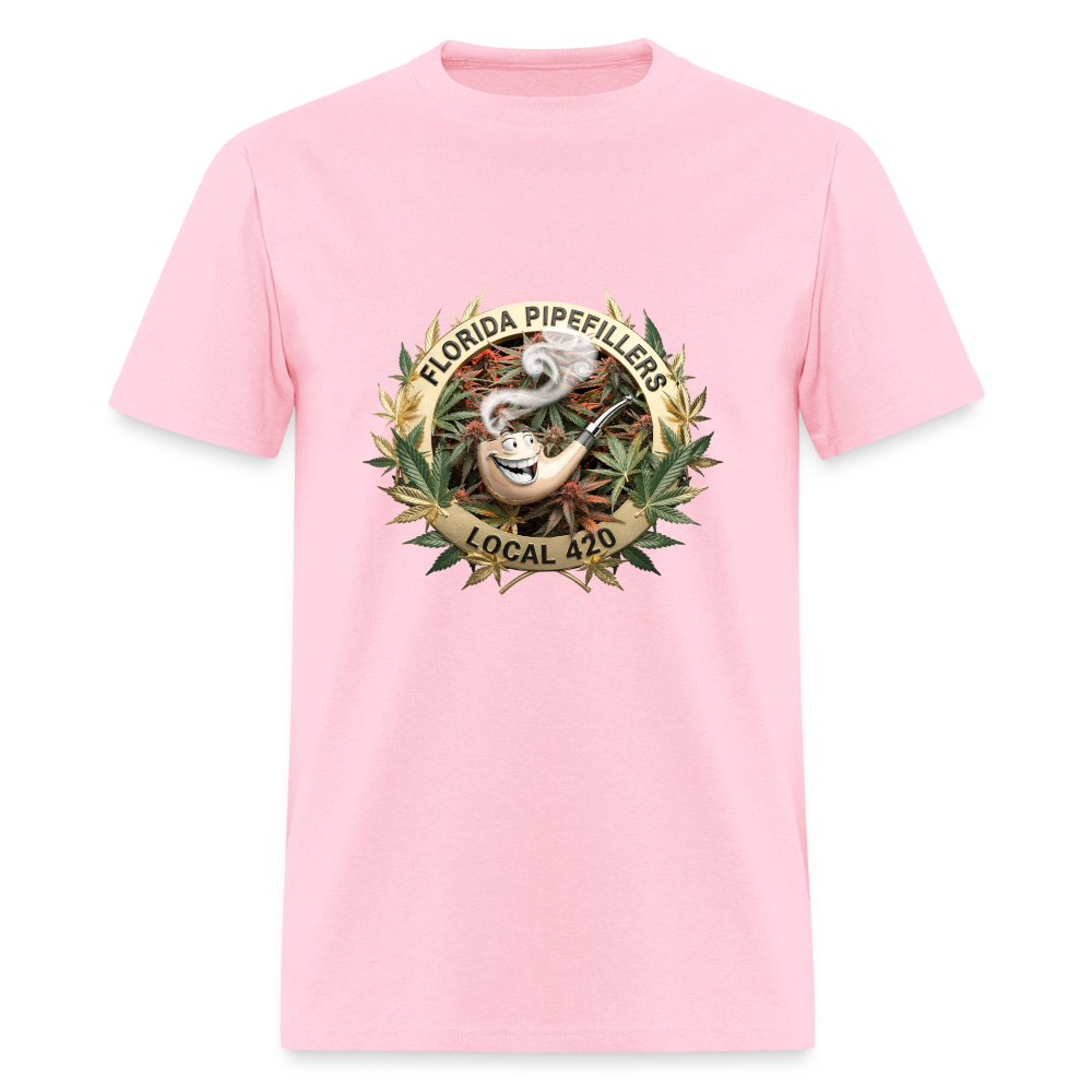 FLORIDA PIPEFILLERS LOCAL 420 F/B DESIGN Men's T-Shirt - pink