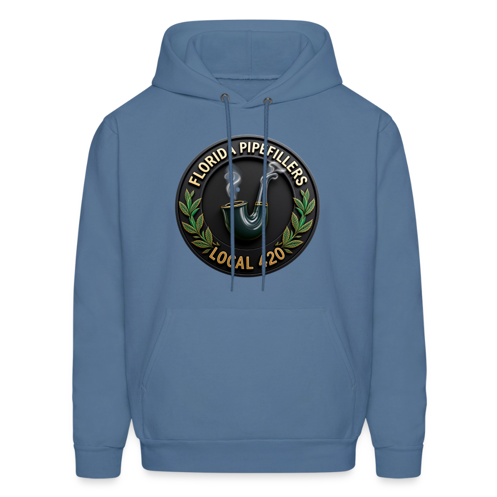 FLORIDA PIPEFILLERS LOCAL 420 F/B DESIGN Men's Hoodie - denim blue