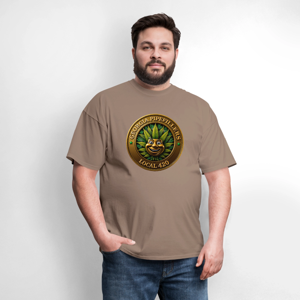 GEORGIA PIPEFILLERS LOCAL 420 Men's T-Shirt - safari
