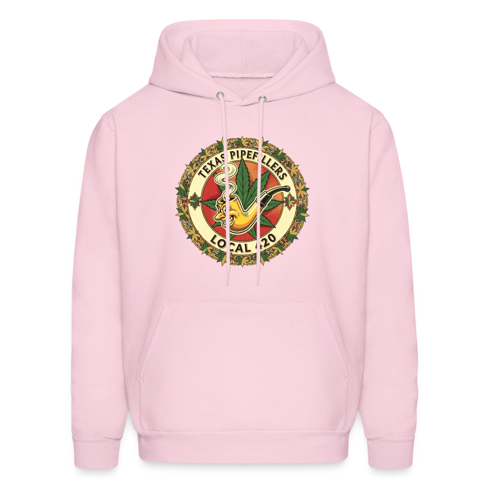 TEXAS PIPEFILLERS LOCAL 420  Men's Hoodie Hoodie - pale pink