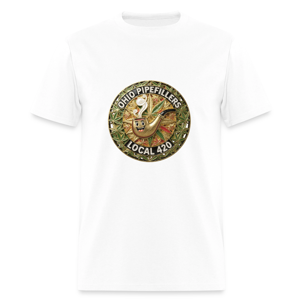 OHIO PIPEFILLERS LOCAL 420  F/B DESIGNS Men's T-Shirt - white