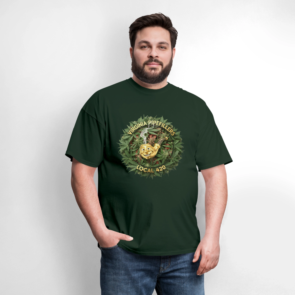 VIRGINIA PIPEFILLERS LOCAL 420 Men's T-Shirt - forest green