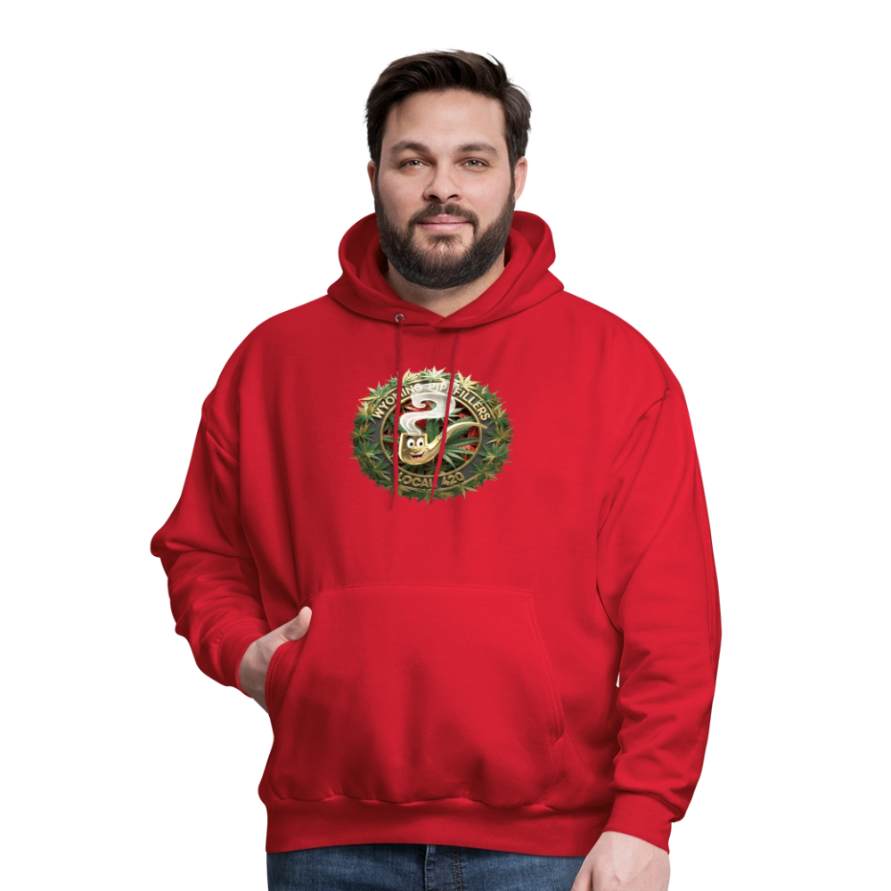 WYOMING PIPEFILLERS LOCAL 420 Men's Hoodie - red
