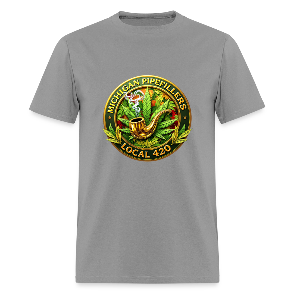 MICHIGAN PIPEFILLERS LOCAL 420 F/B DESIGN Men's T-Shirt - rock
