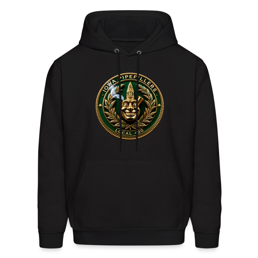 IOWA PIPEFILLERS LOCAL 420 F/B DESIGN Men's Hoodie - black