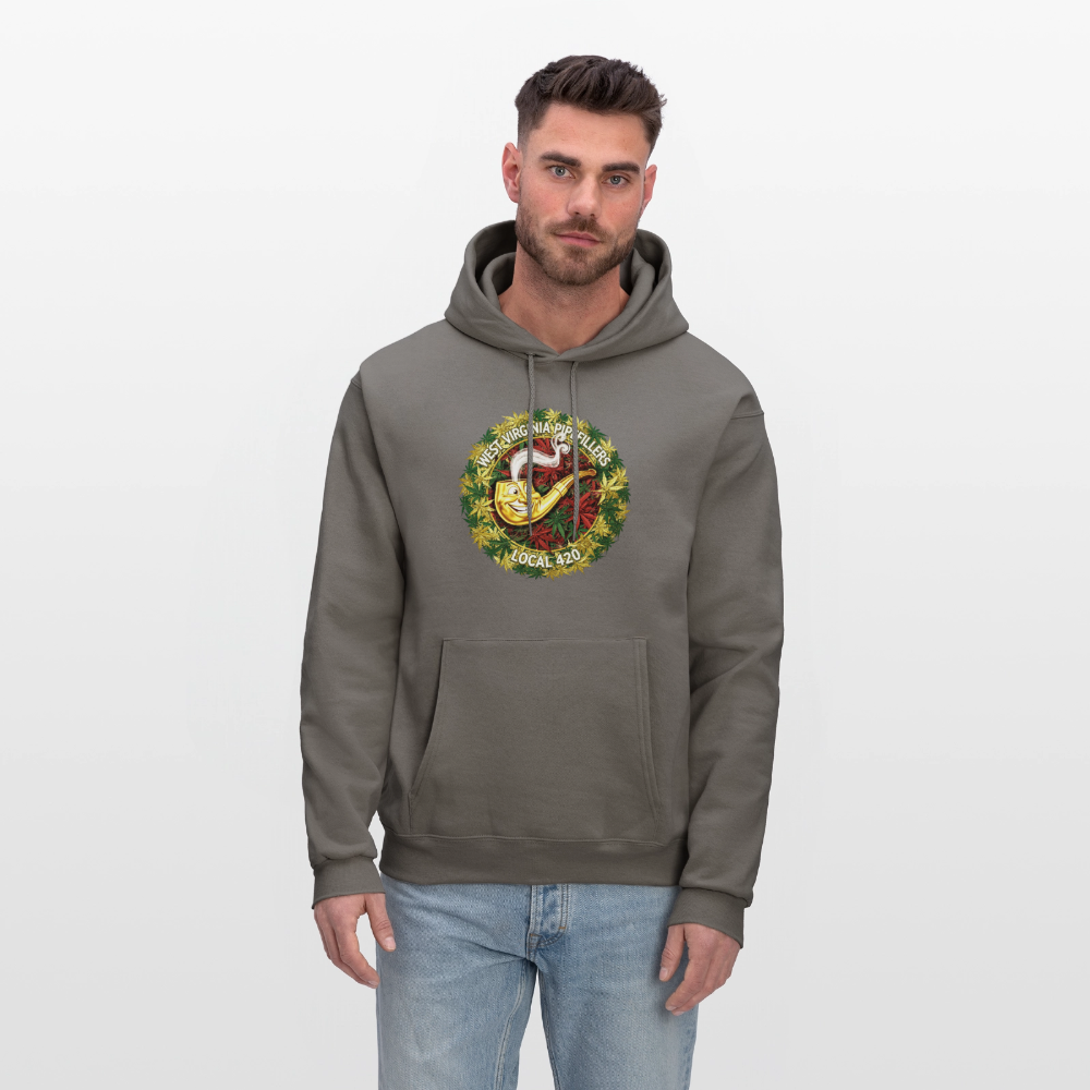 WEST VIRGINIA PIPIEFILLERS LOCAL 420 Men's Hoodie - asphalt gray