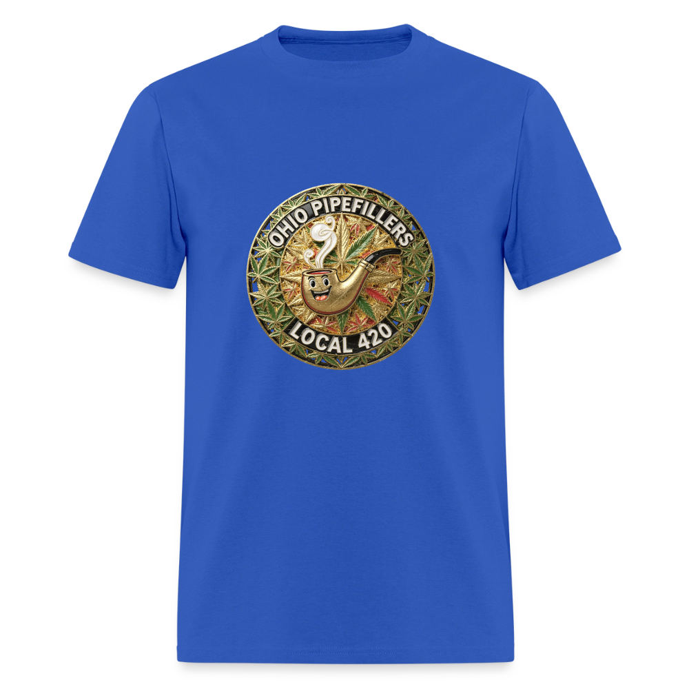 OHIO PIPEFILLERS LOCAL 420  Men's T-Shirt - royal blue