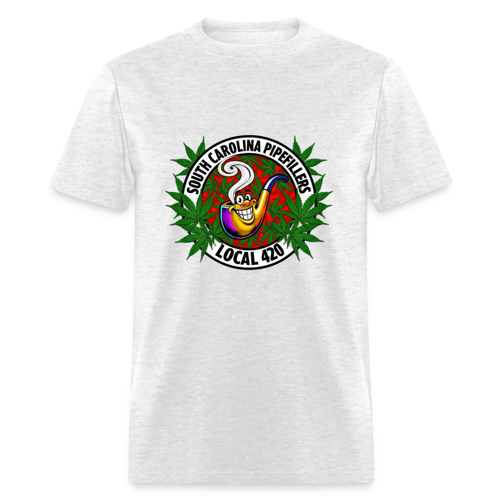 SOUTH CAROLINA PIPEFILLERS LOCAL 420 F/B DESIGN Men's T-Shirt - light heather gray