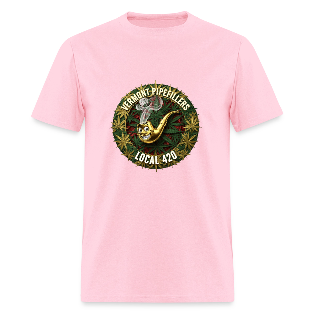 VERMONT PIPEFILLERS LOCAL 420 Men's T-Shirt - pink