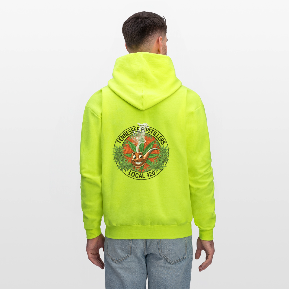 TENNESSEE PIPEFILLERS LOCAL 420 Men's Hoodie - safety green