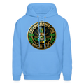 LOS ANGLES PIPEFILLERS LOCAL 420 2 EMBLEM Men's Hoodie - carolina blue
