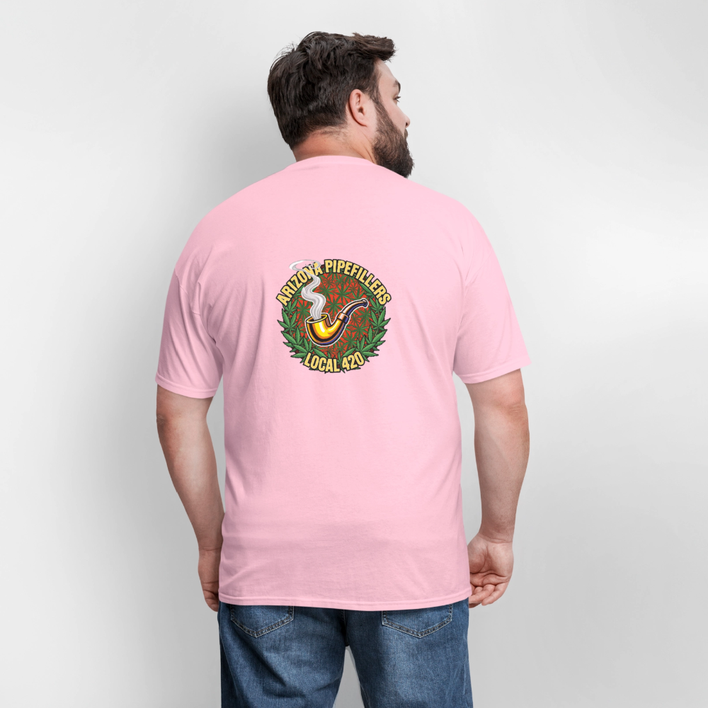 ARIZONA PIPEFILLERS LOCAL 420  F/B DESIGN Men's T-Shirt - pink