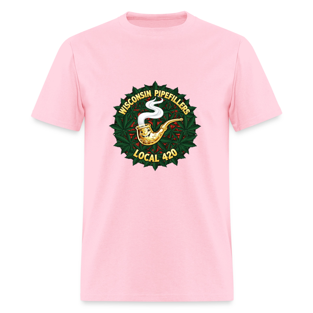WISCONSIN PIPEFILLERS LOCAL 420 Men's T-Shirt - pink